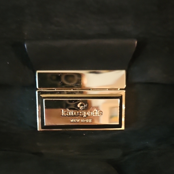 Kate Spade Black Shoulder Bag with Gold Accents - Picture 2 of 7